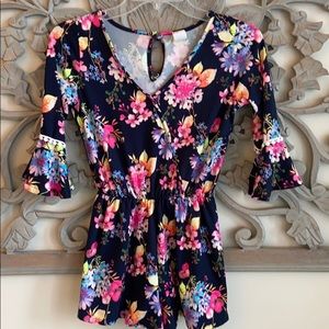 Heart and Arrow shorts romper